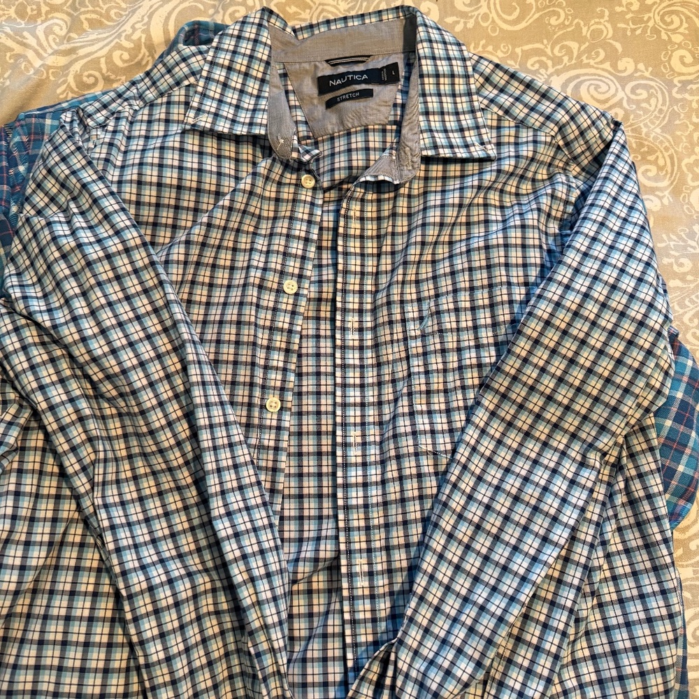 Nautica stretch large button down